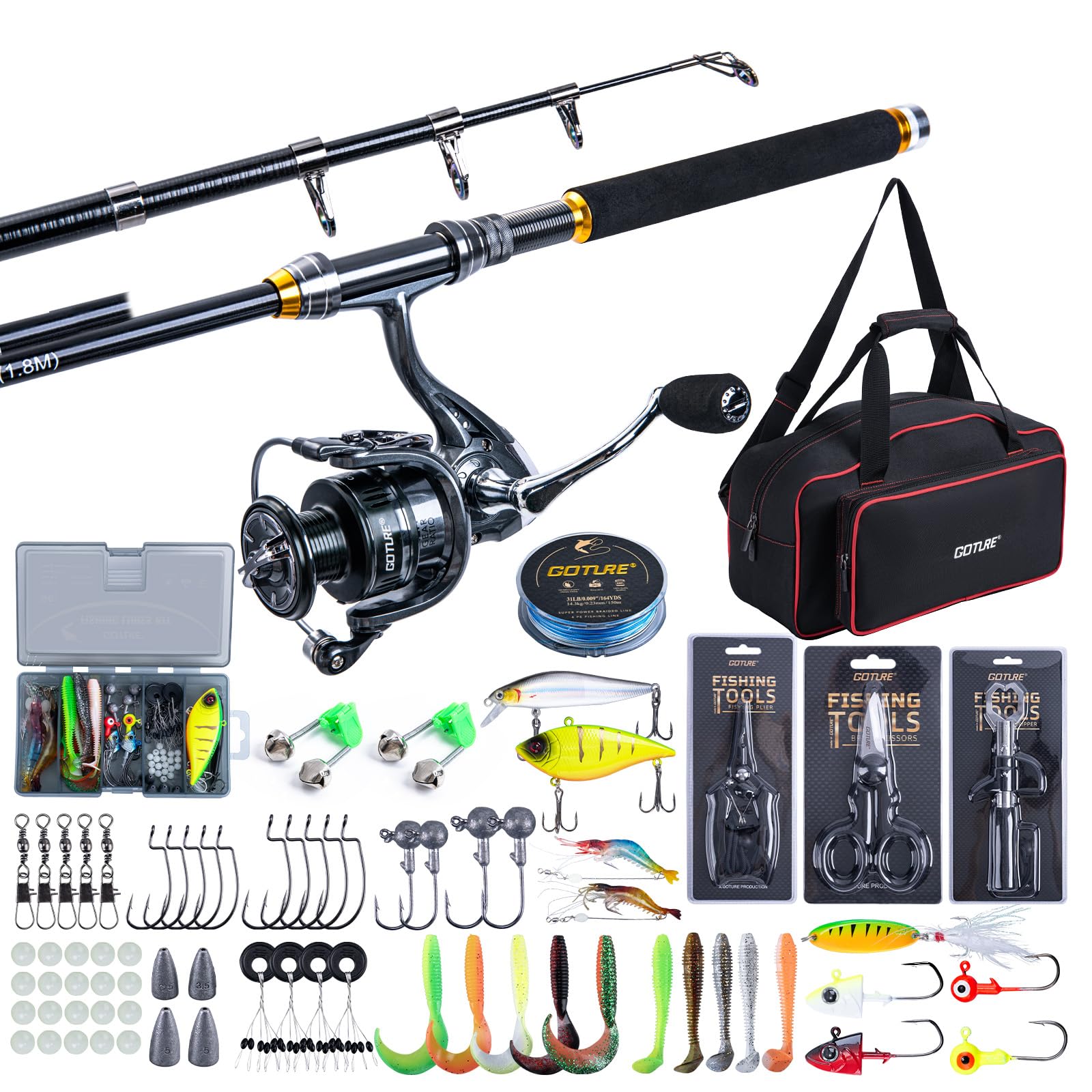 Fishing Rod Combo - Комбинированные телескопические удочки и катушки Goture