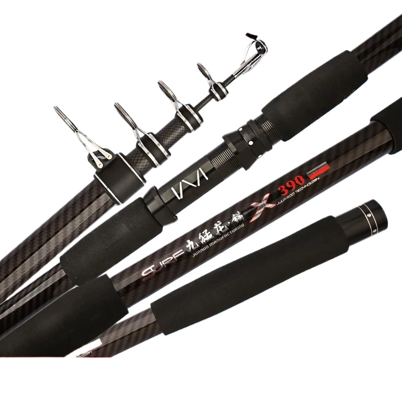 Fishing Rod Surf - Телескопическая удочка 3,6–4,5 м, карбоновая портативная